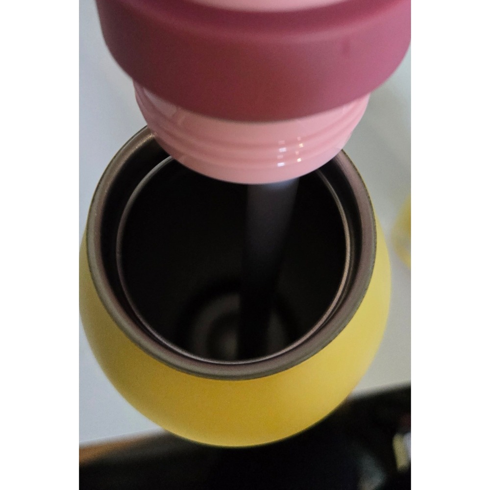 Owala FreeSip Twist 24oz Stainless Steel Water Bottle High Noon Yellow Pink - Picture 6 of 7